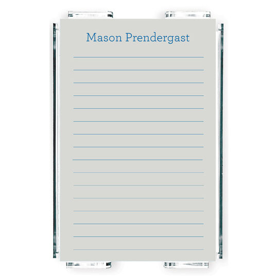 Classic Colorful Memo Sheets with Lines in Holder